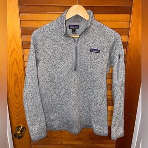 Patagonia Women’s Better Sweater Quarter Zip, gray - womens size medium